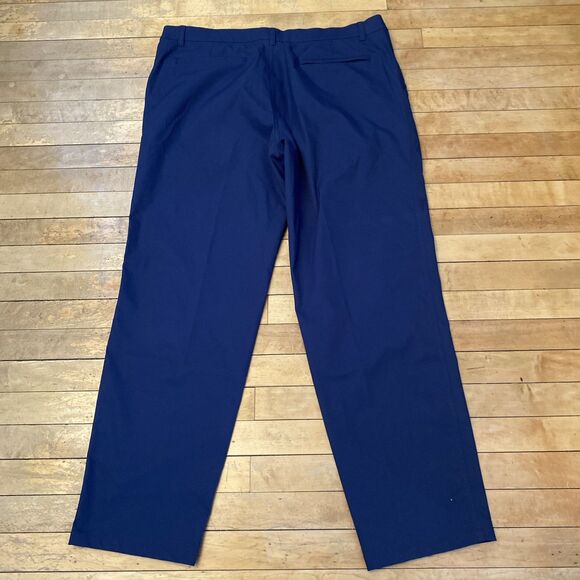 32 Degrees Cool Stretch Performance Pants Men’s Size 40x32 Navy Blue Pleated - Picture 7 of 10